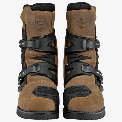Mid Adventure 2 Gore Tex Tobacco Brown & Black Motorcycle Boots