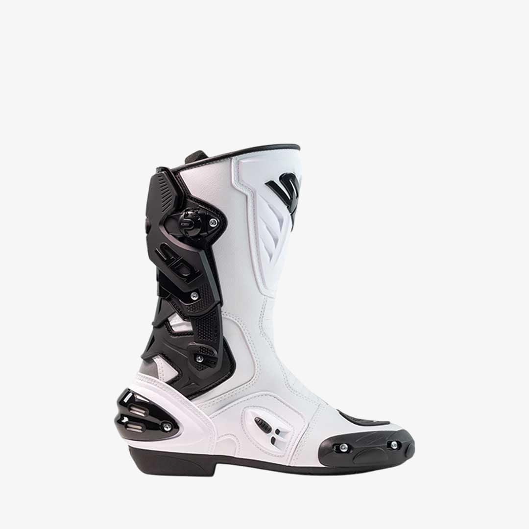 Vertigo 2 White & Black Motorcycle Boots