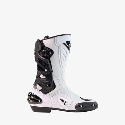 Vertigo 2 White & Black Motorcycle Boots