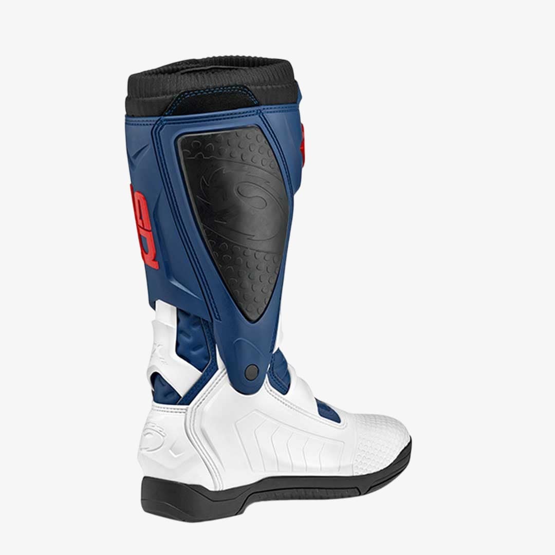 X-Power SC White, Navy & Red Motorcycle Boots
