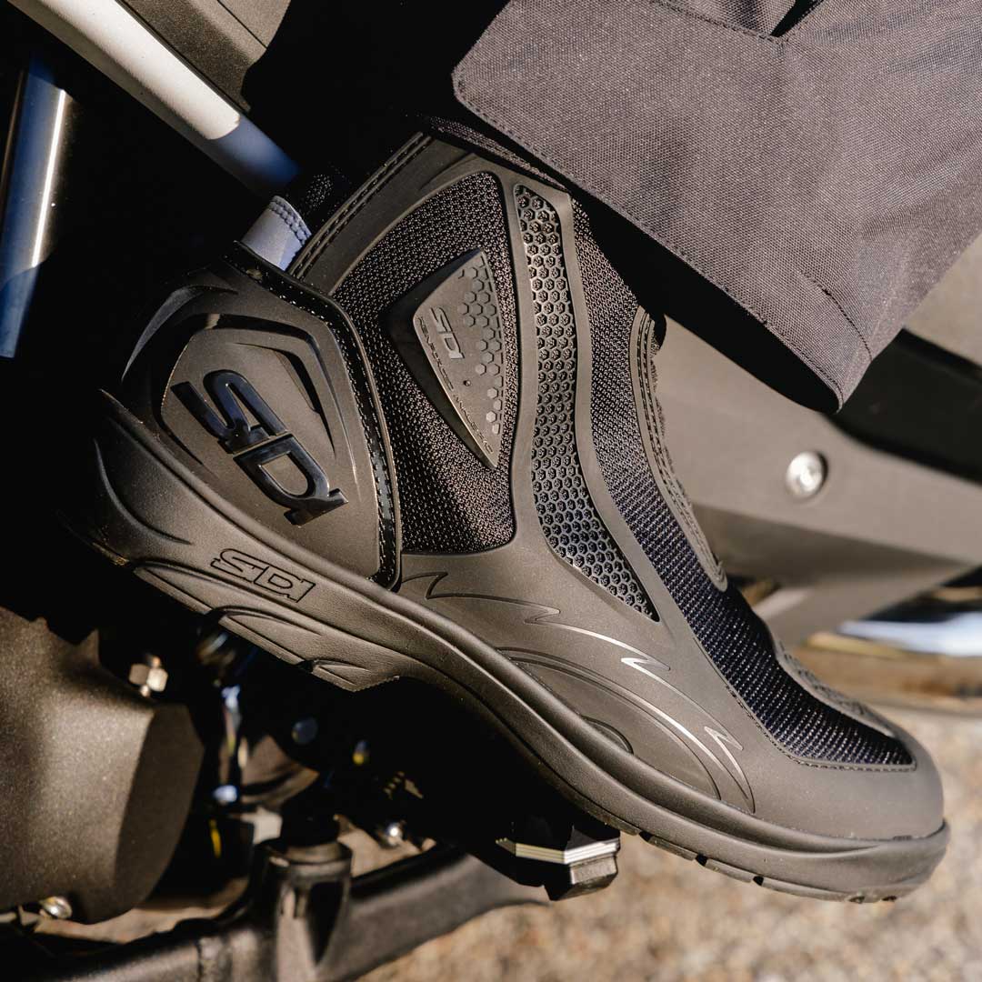 Sidi Aria Gore Black Motorcycle Boots | Waterproof Touring Boots