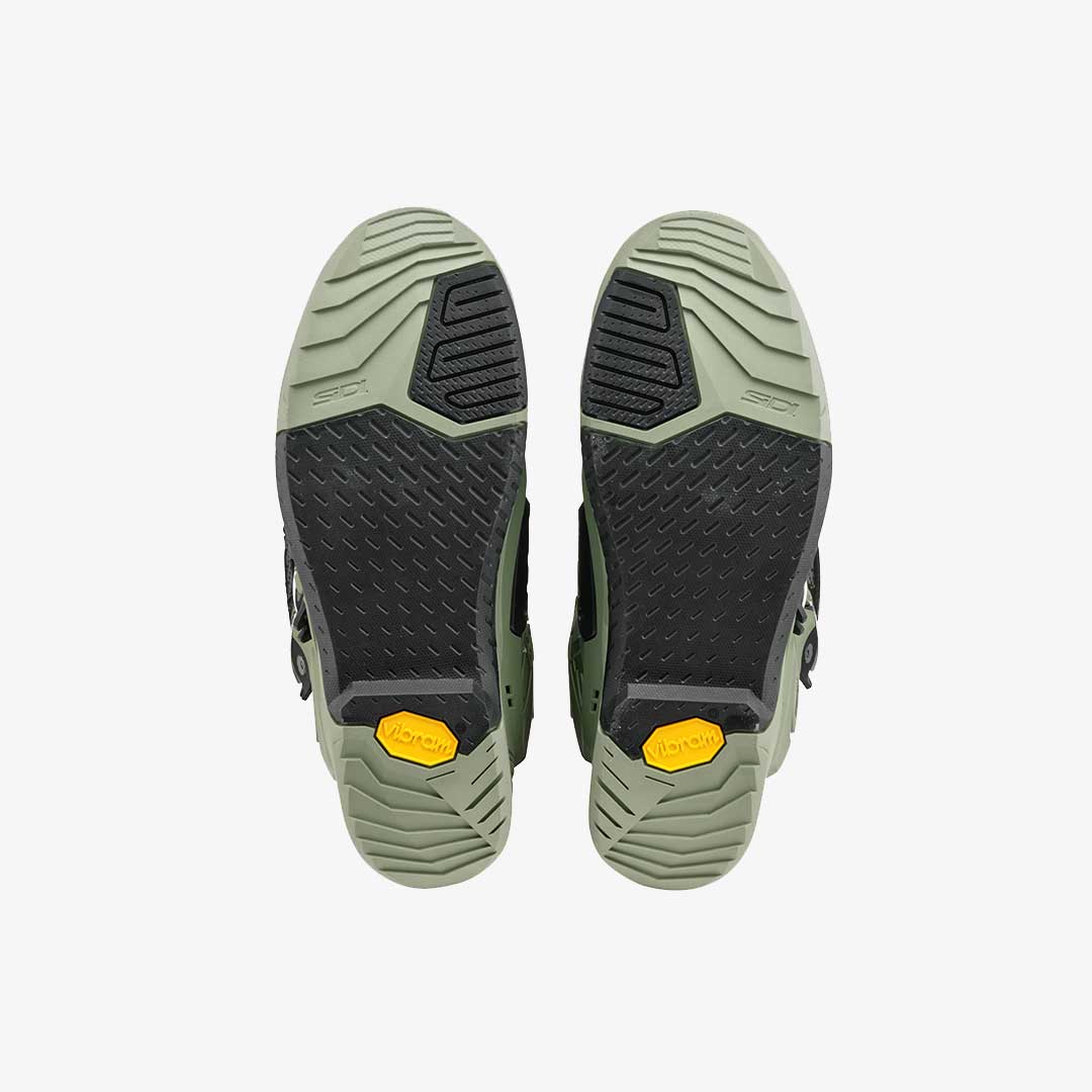 Crossair Army & Black Motorcycle Boots