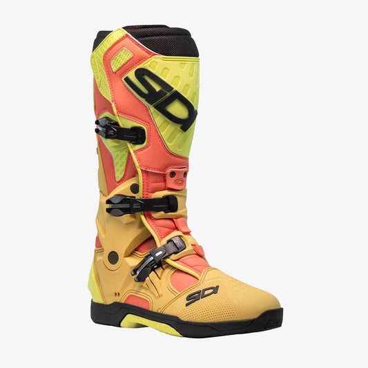 Crossair Gold & Lime Motorcycle Boots