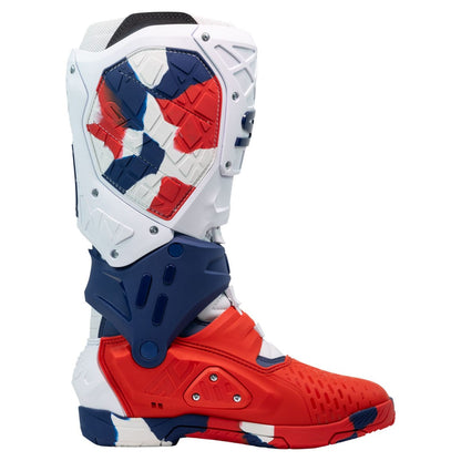 Crossair X Navy & Red Motorcycle Boots