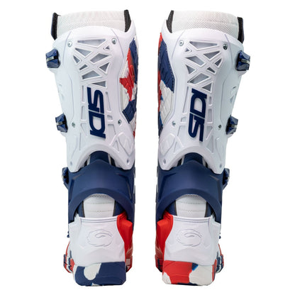 Crossair X Navy & Red Motorcycle Boots