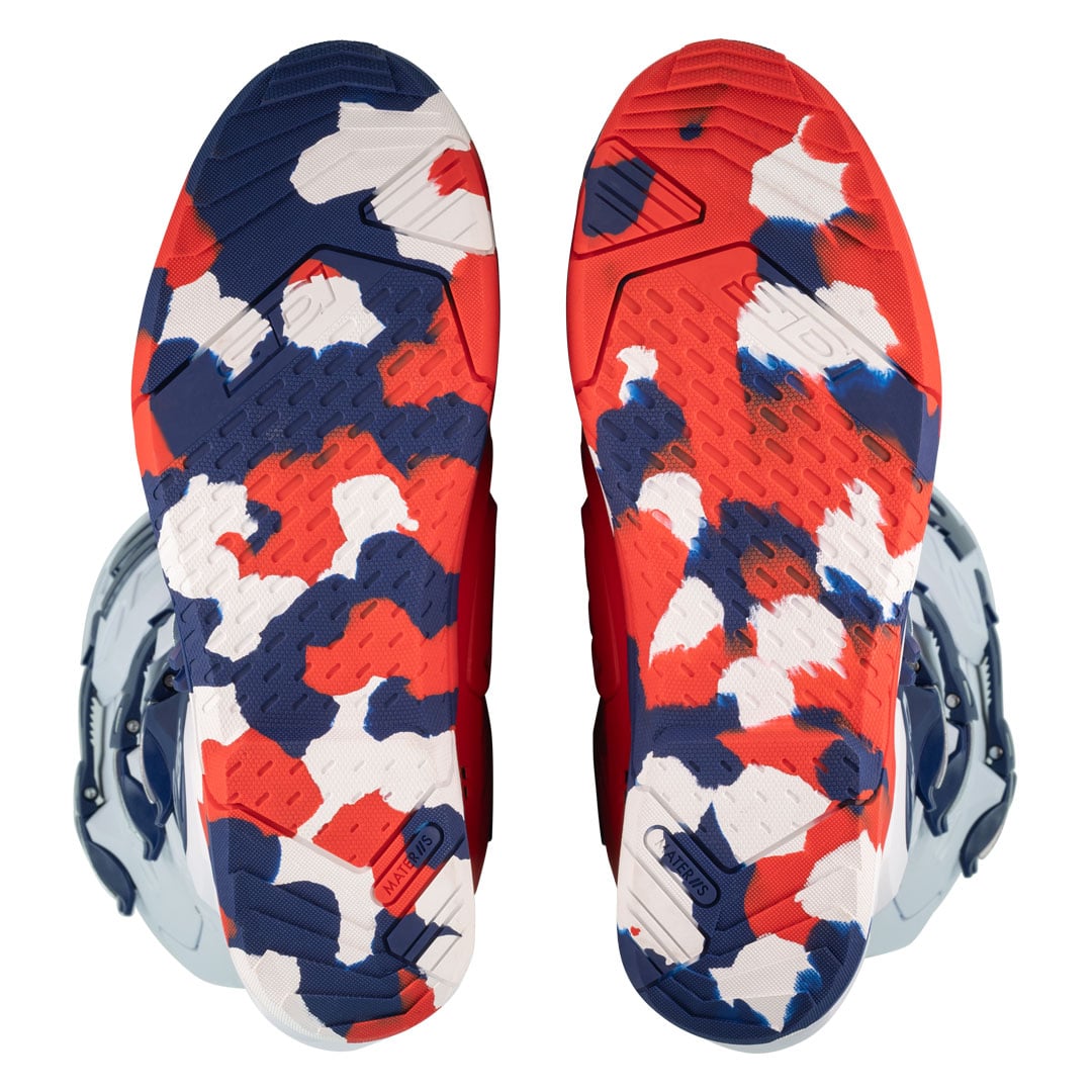 Crossair X Navy & Red Motorcycle Boots