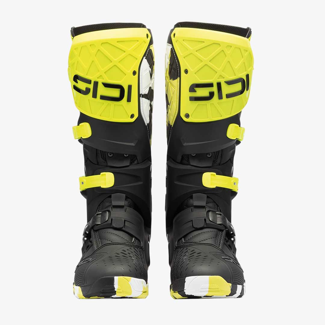 Crossair X RACR Limited Edition Black & Yellow Motorcycle Boots