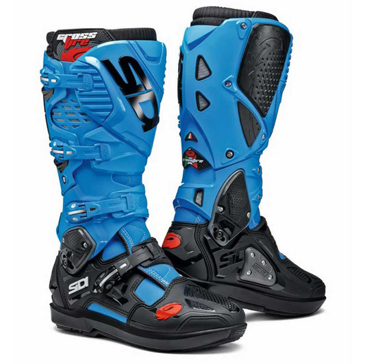 Crossfire 3 SRS Blue & Black Motorcycle Boots