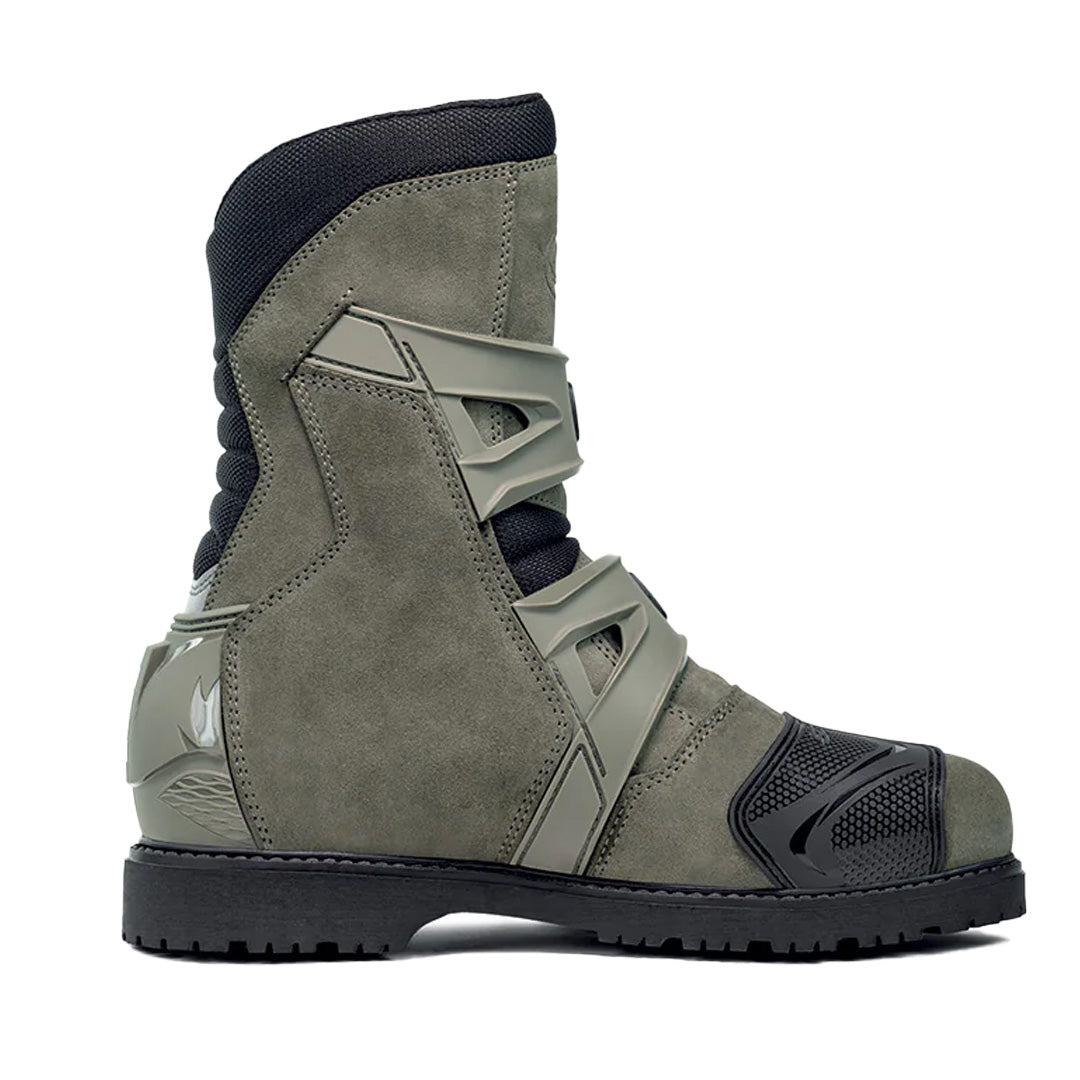 Mid Adventure 2 Gore Tex Military Green Motorcycle Boots