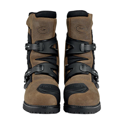 Mid Adventure 2 Gore Tex Tobacco Brown & Black Motorcycle Boots