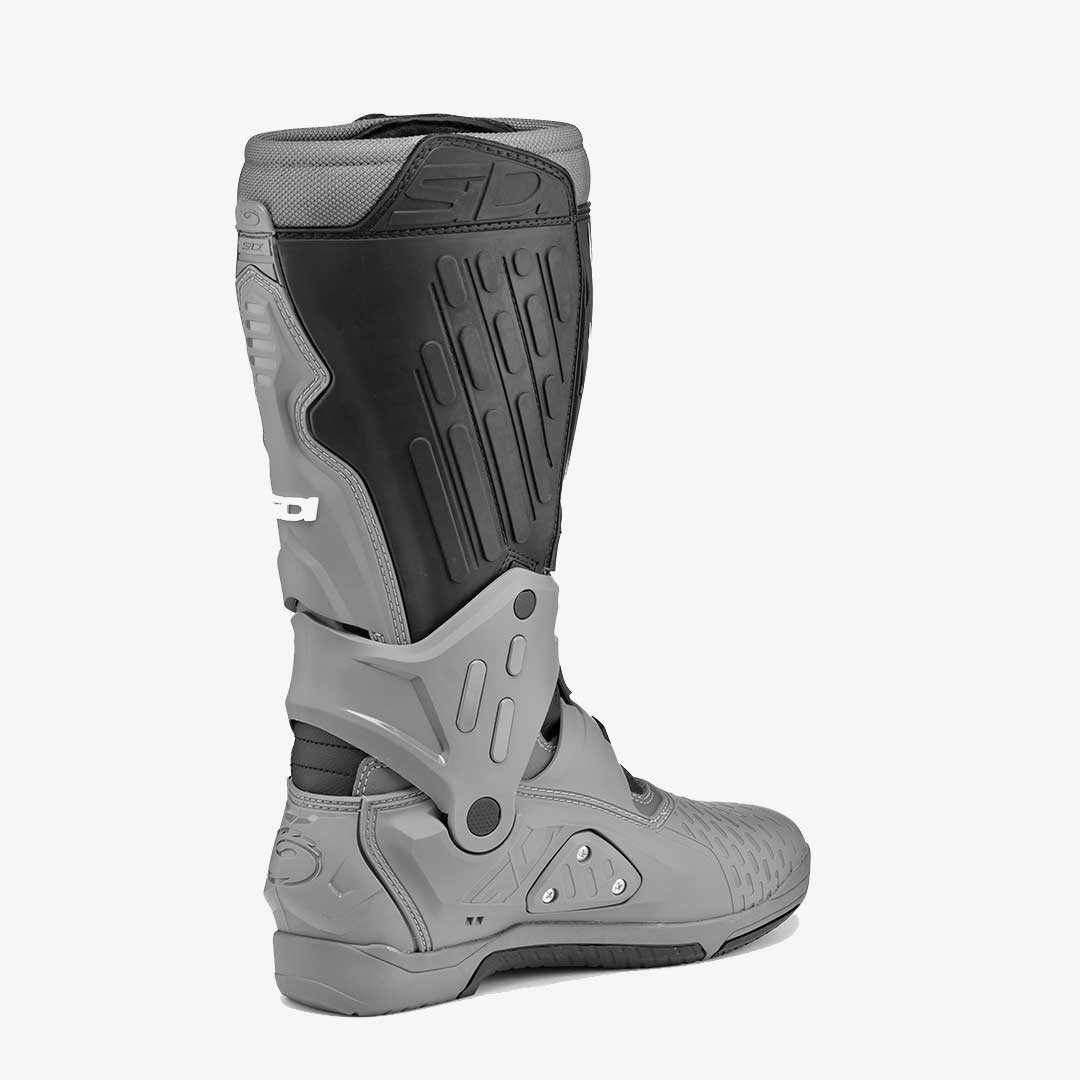 Crossair Grey & Black Motorcycle Boots