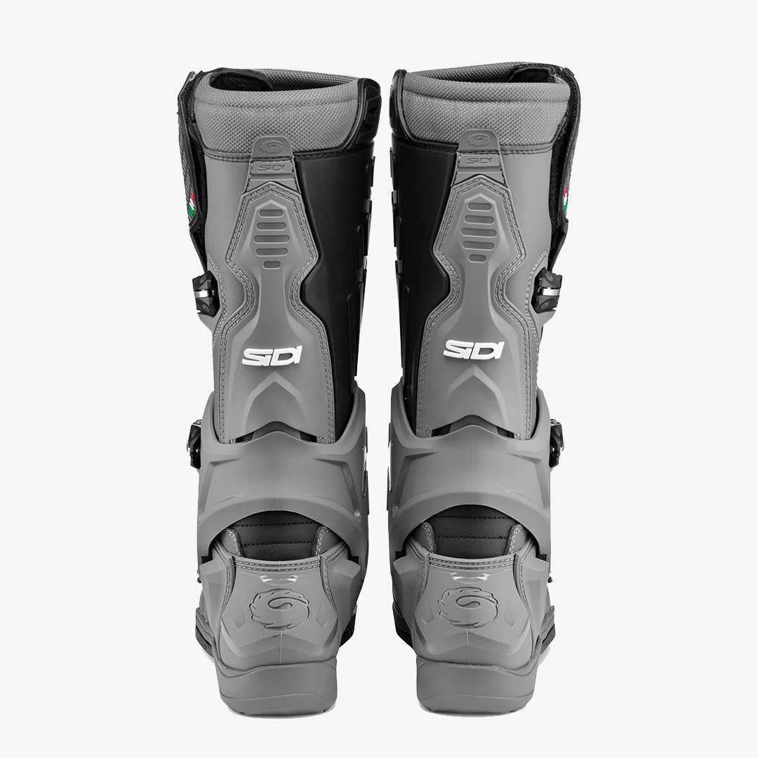 Crossair Grey & Black Motorcycle Boots