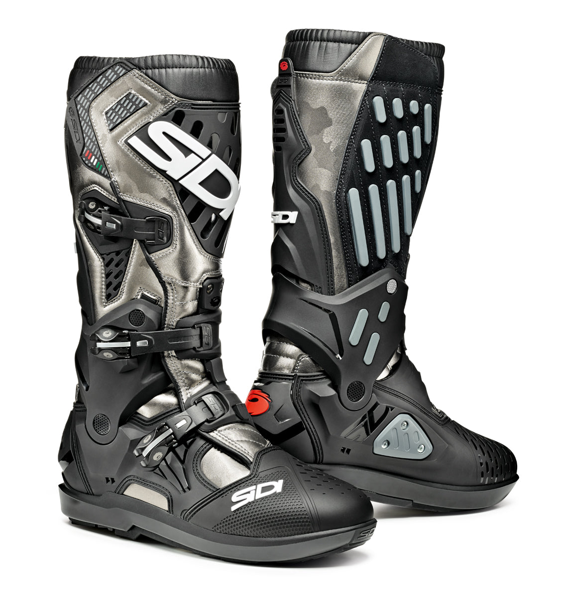 Atojo SRS Lead Grey & Black Motorcycle Boots - Size 41
