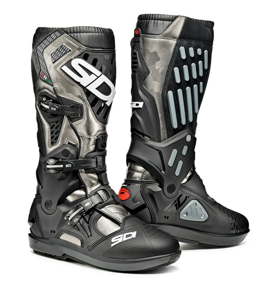 Atojo SRS Lead Grey & Black Motorcycle Boots - Size 41
