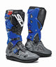 Crossfire 3 SRS Grey, Blue & Black Motorcycle Boots