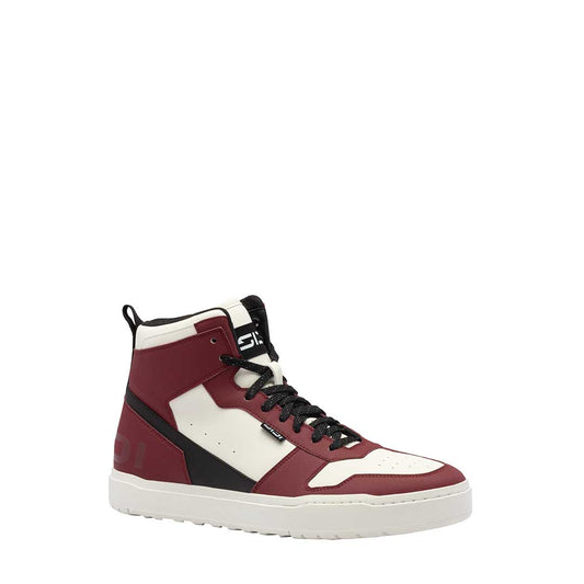 Lynx Black & Dark Red Motorcycle Shoes