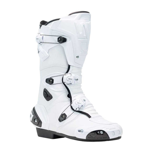 Mag 1 White Motorcycle Boots