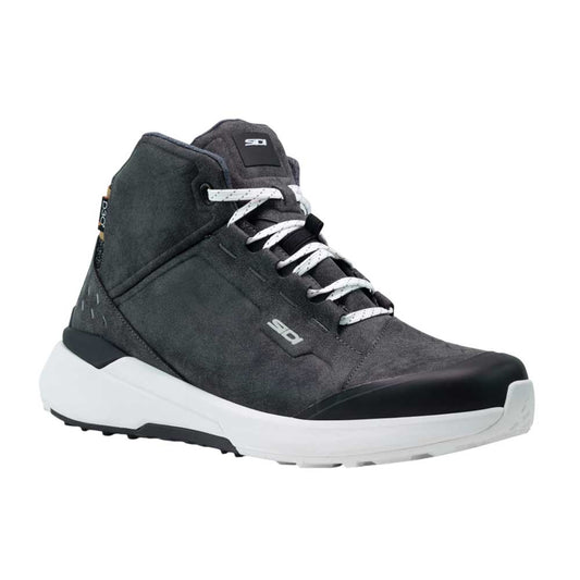 Nucleus Suede Black & White Motorcycle Shoes