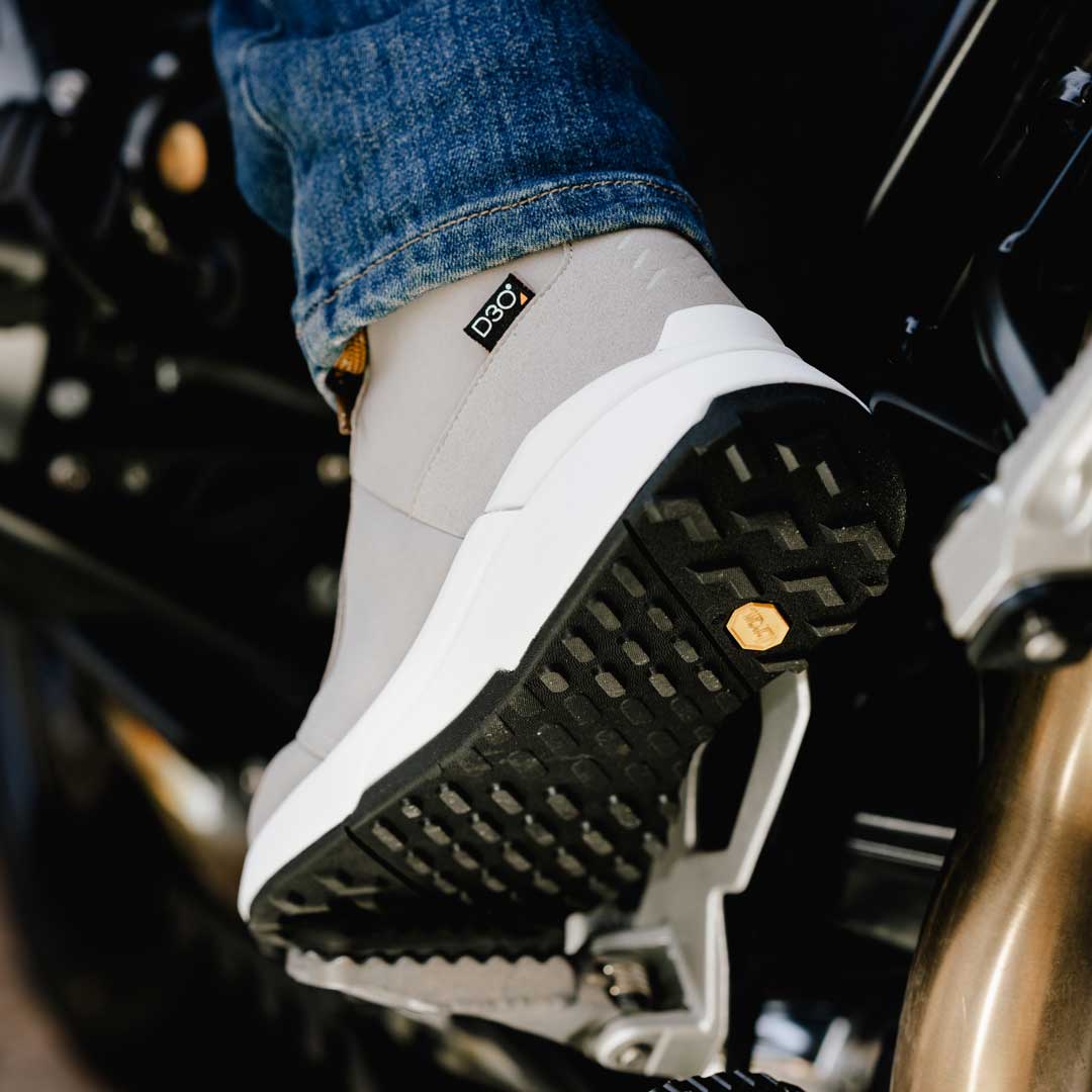 back of grey motorcycle trainers by sidi boots uk