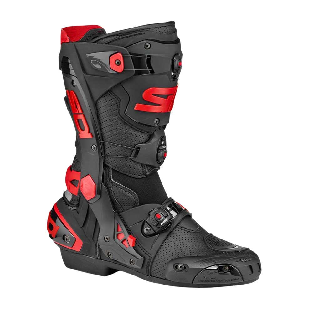 Rex Air Black & Red Motorcycle Boots