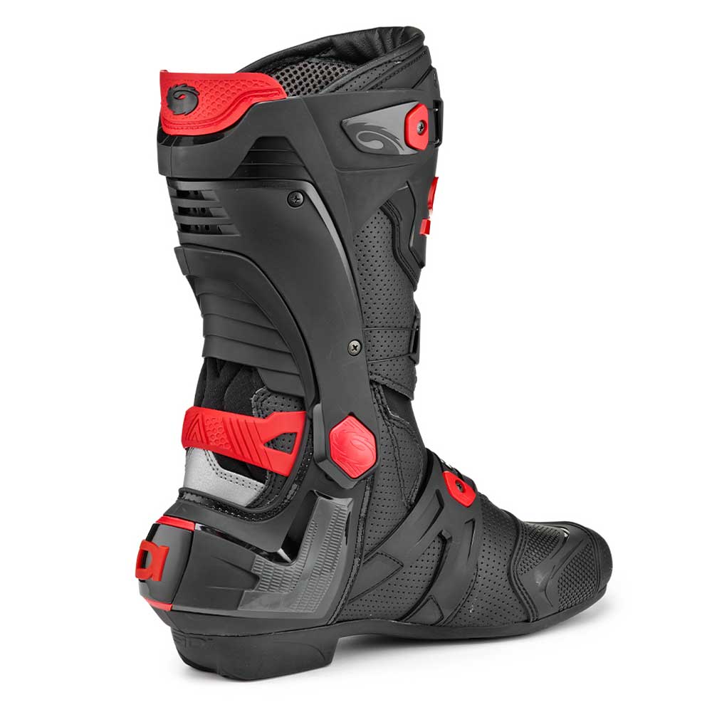 Rex Air Black & Red Motorcycle Boots