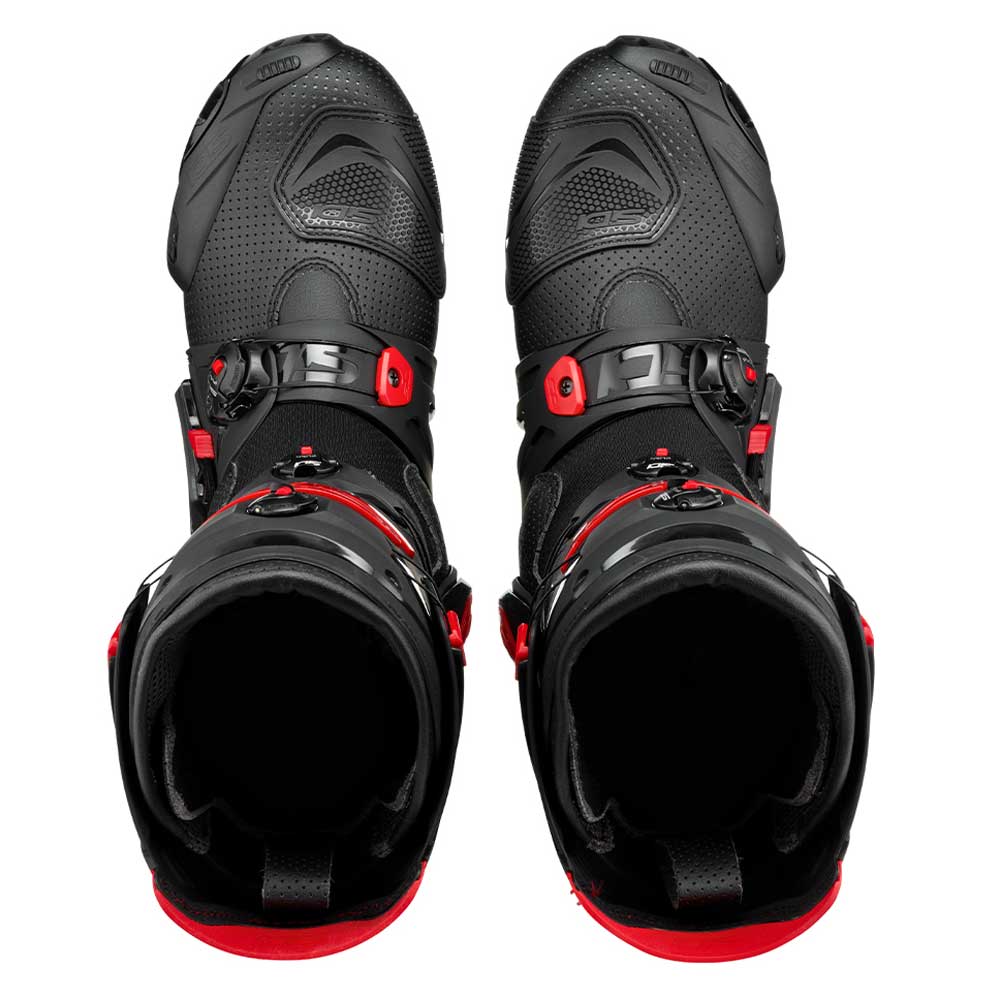 Rex Air Black & Red Motorcycle Boots