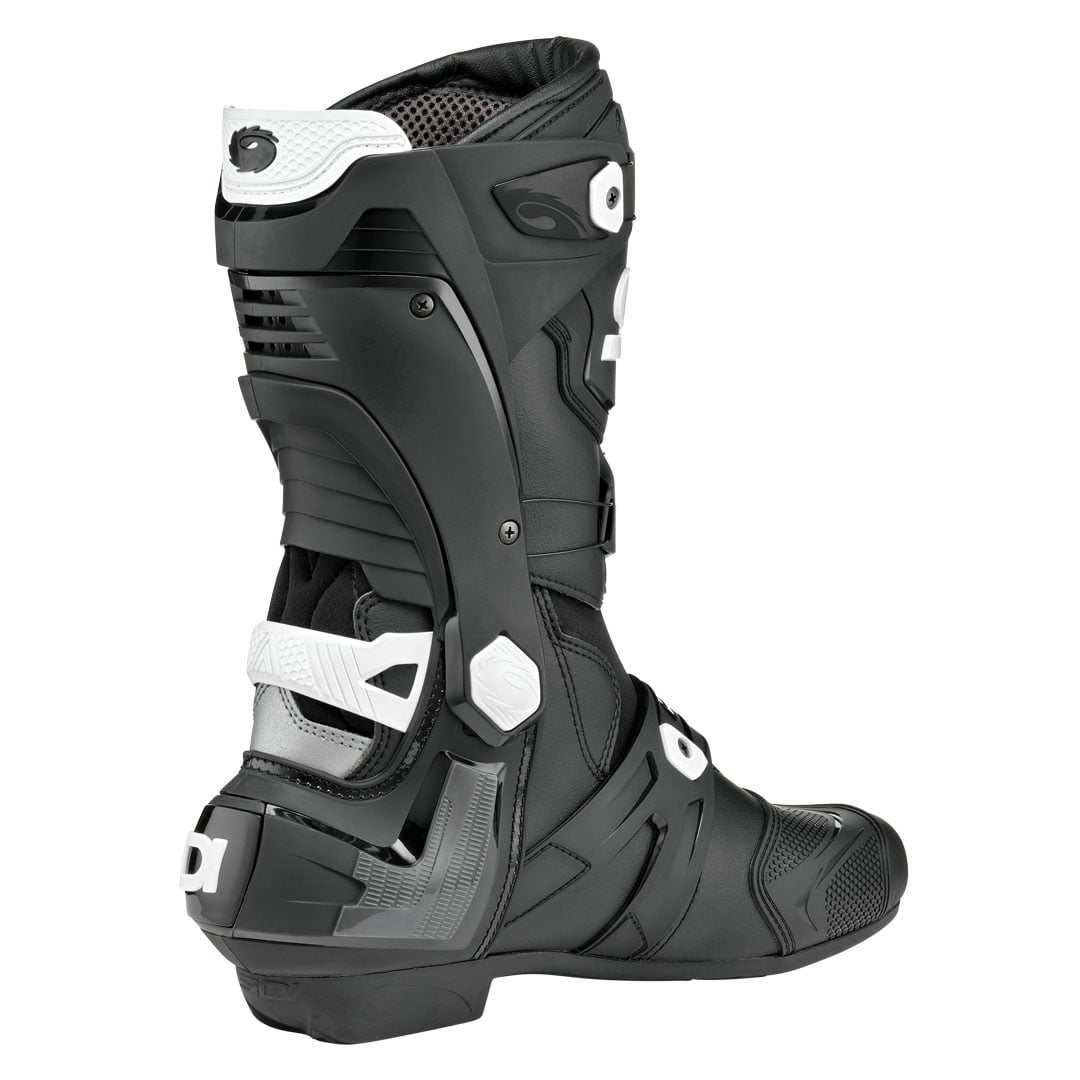 Rex Air White & Black Motorcycle Boots