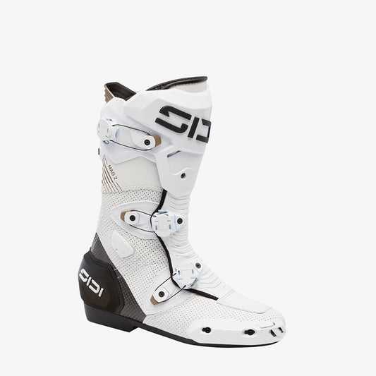 Mag 2 Air White & Black Motorcycle Boots