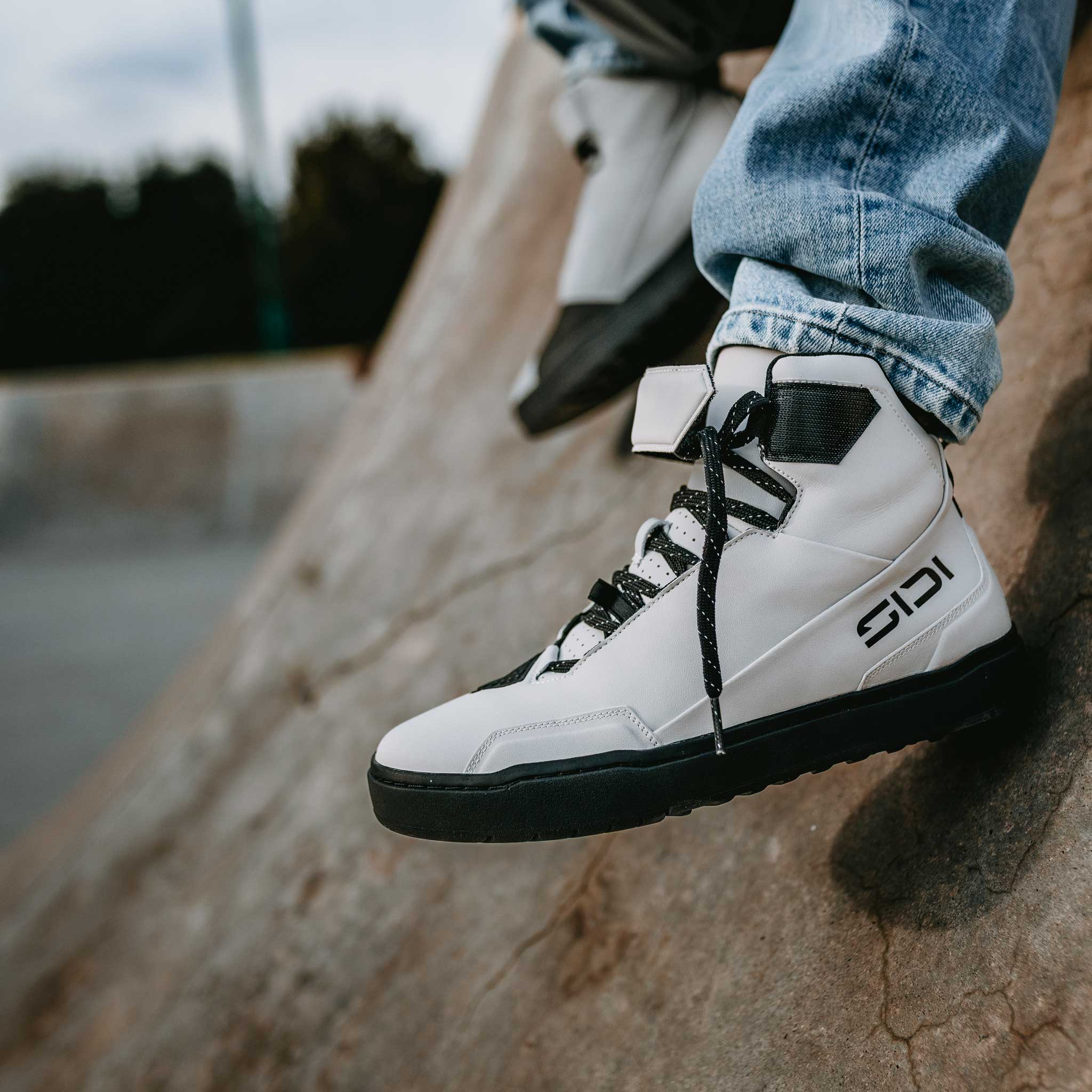 Buy Sidi Stryda Black Motorcycle Shoes UK | CE-Certified Urban