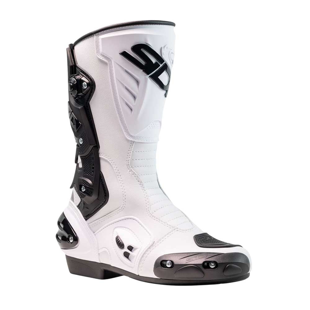 Vertigo 2 White & Black Motorcycle Boots