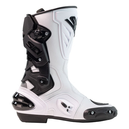 Vertigo 2 White & Black Motorcycle Boots