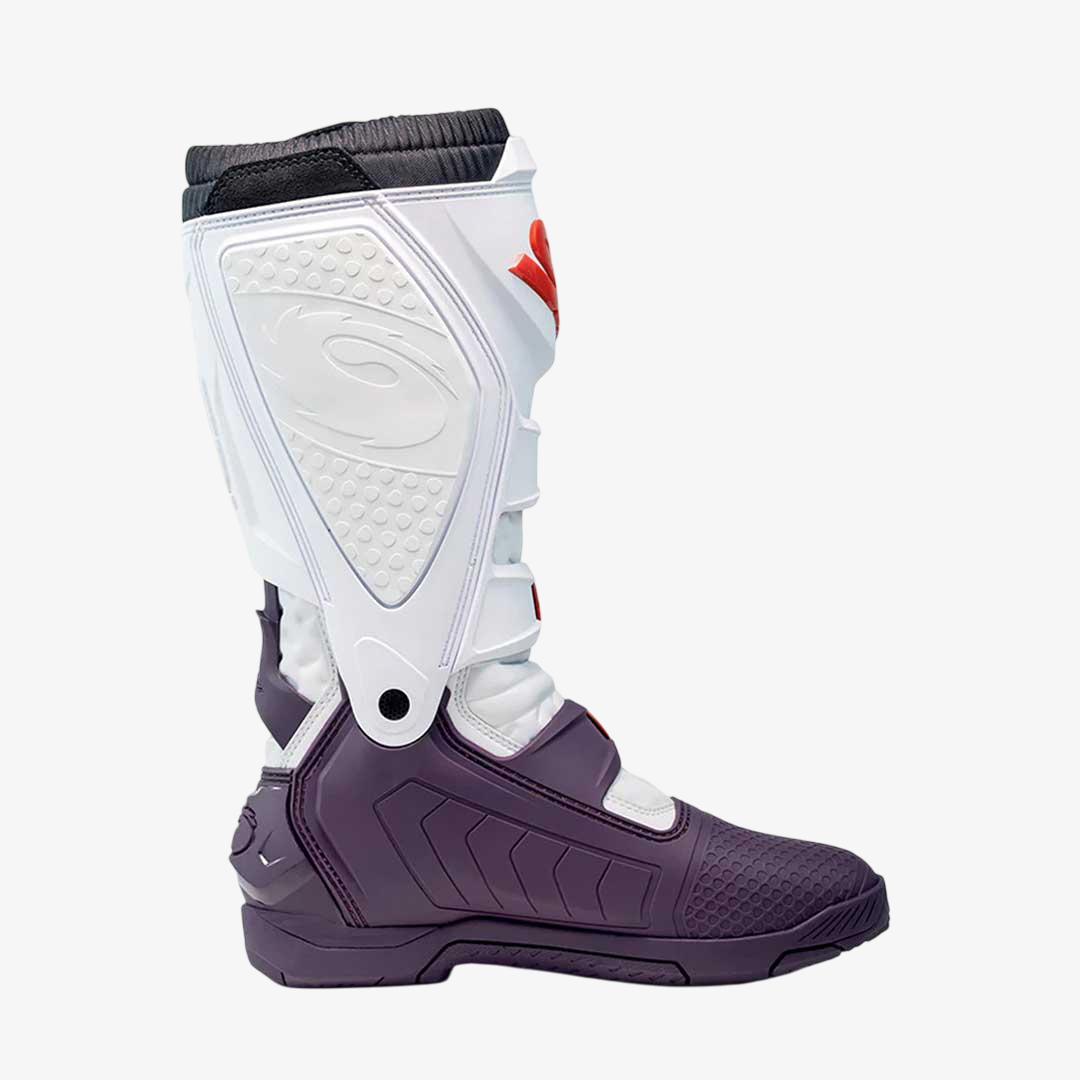 X-Power SC White & Wine Motorcycle Boots
