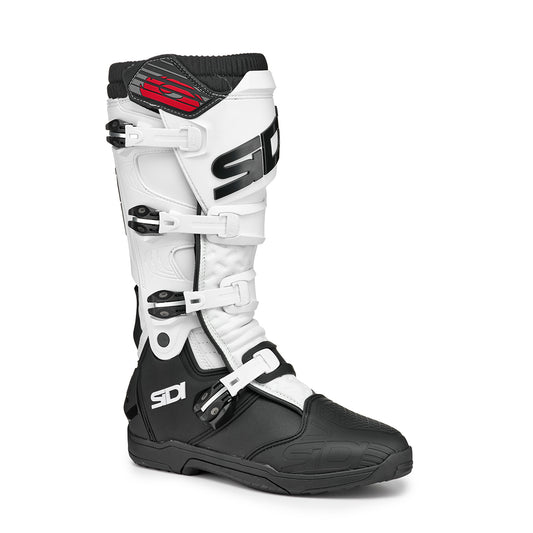 X-Power SC Black & White Motorcycle Boots